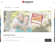 Tablet Screenshot of namasterealty.com